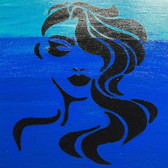 Over My Head* Acrylic Canvas Painting - Picture 13 of 16